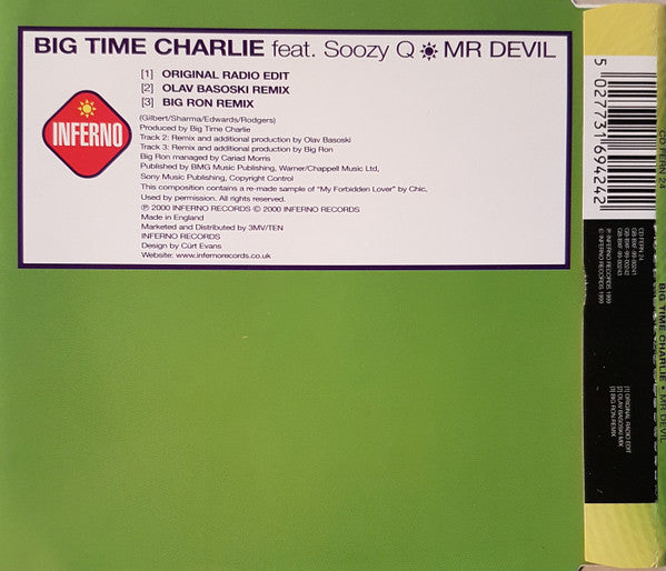 Big Time Charlie ‎ Mr. Devil Afro*disiac Live Record Store