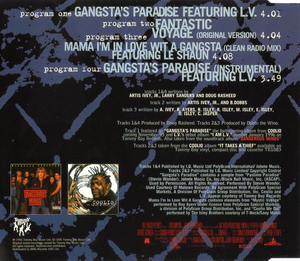 Coolio Featuring L.V.* ‎– Gangsta's Paradise