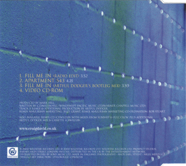 Craig David ‎– Fill Me In