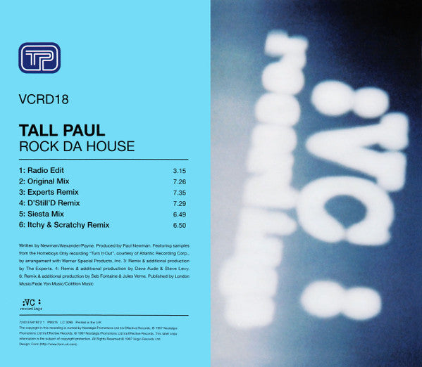 Tall Paul ‎– Rock Da House