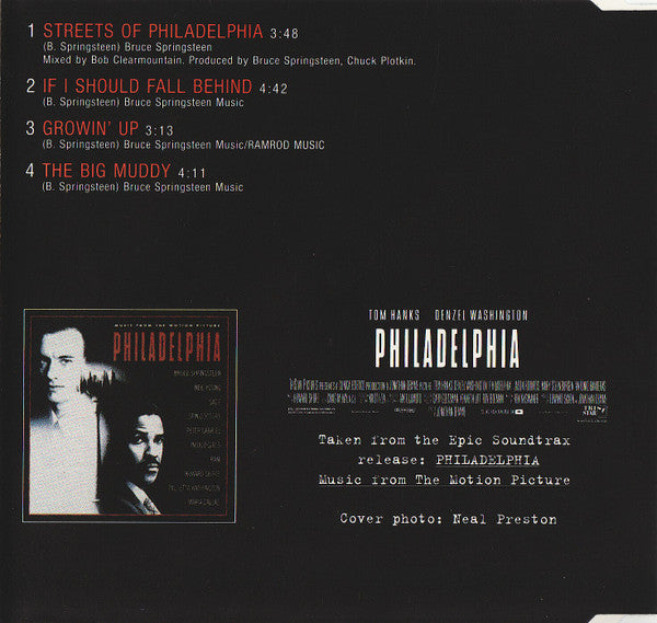 Bruce Springsteen ‎– Streets Of Philadelphia