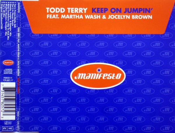 Todd Terry Feat. Martha Wash & Jocelyn Brown ‎– Keep On Jumpin'