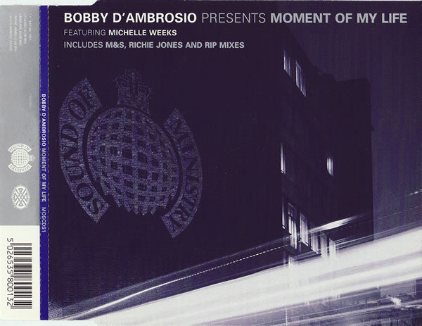 Bobby D'Ambrosio Featuring Michelle Weeks ‎– Moment Of My Life