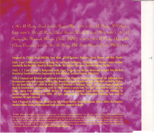 Busta Rhymes Featuring Zhane ‎– It's A Party