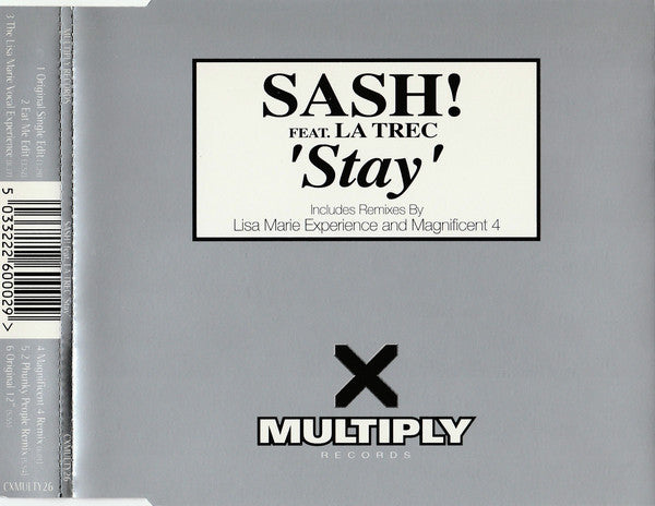 Sash! Feat. La Trec ‎– Stay